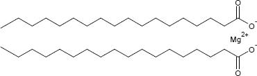 Strukturformel Magnesiumstearat