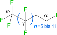 Formel der Fluortelomeriodide-C8-14