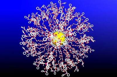 Using gold nanoparticles, Rice chemists have created tiny spheres that literally bristle with molecules of the anti-cancer drug Taxol.