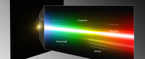 Spectrum of the exoplanet around HR 8799
