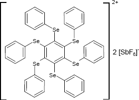 Hexaselenylbenzol-Dihexafluorantimonat
