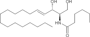 Strukturformel Caproylceramid