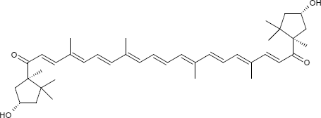 Strukturformel Capsorubin