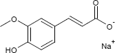 Strukturformel Natriumferulat