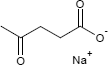 Strukturformel Natriumlevulinat