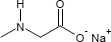 Strukturformel Natriumsarkosinat