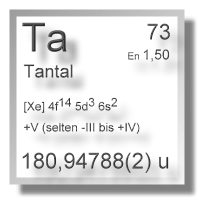 Tantal Chemie