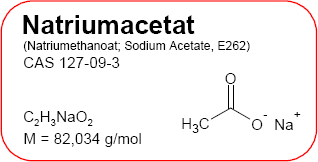 Natriumacetat Etikett