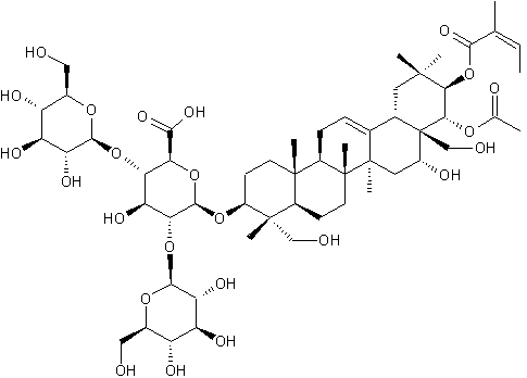 Strukturformel Aescin