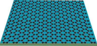 Graphene, which can act as an atomic-scale billiard table, with electric charges acting as billiard balls