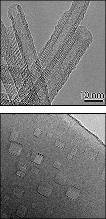 Nanocavity-filled titanate nanorods