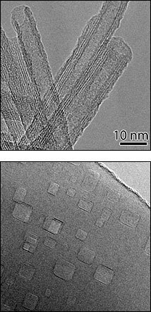 Nanocavity-filled titanate nanorods