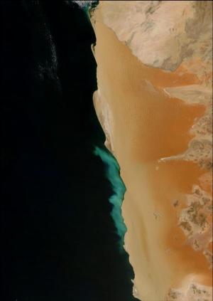 Oberflächenwasser vor Namibia