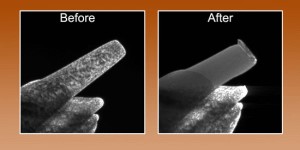 Compression of a nickel pillar