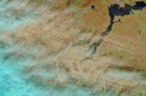 MODIS-Aqua composite image of Southern Ukraine