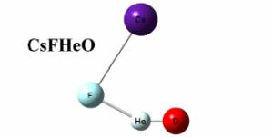 Hypothetical species containing He chemically bound to O