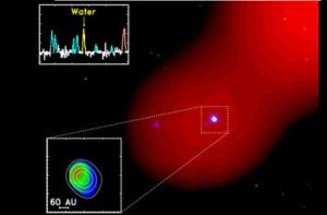 Radiobild des Sterns NGC 1333 IRAS4B