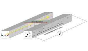 Experiment zum Nachweis des Spin-Hall-Effektes