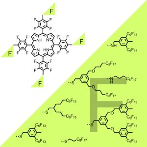 Hochfluorierte Porphyrin-Derivate