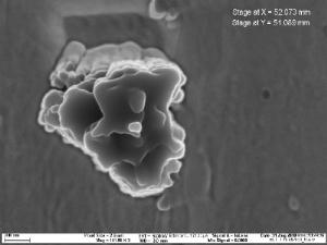 Siliziumkarbid-Korn aus dem Meteoriten Murchison